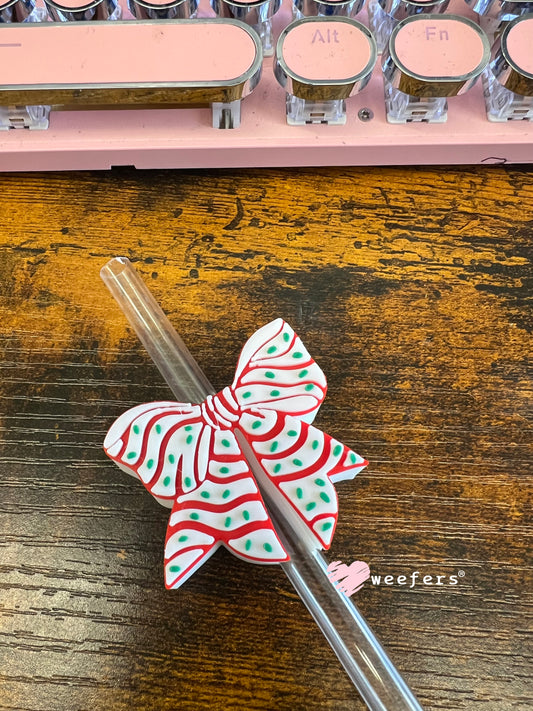 Little D Bow Straw Topper Buddy Weefers