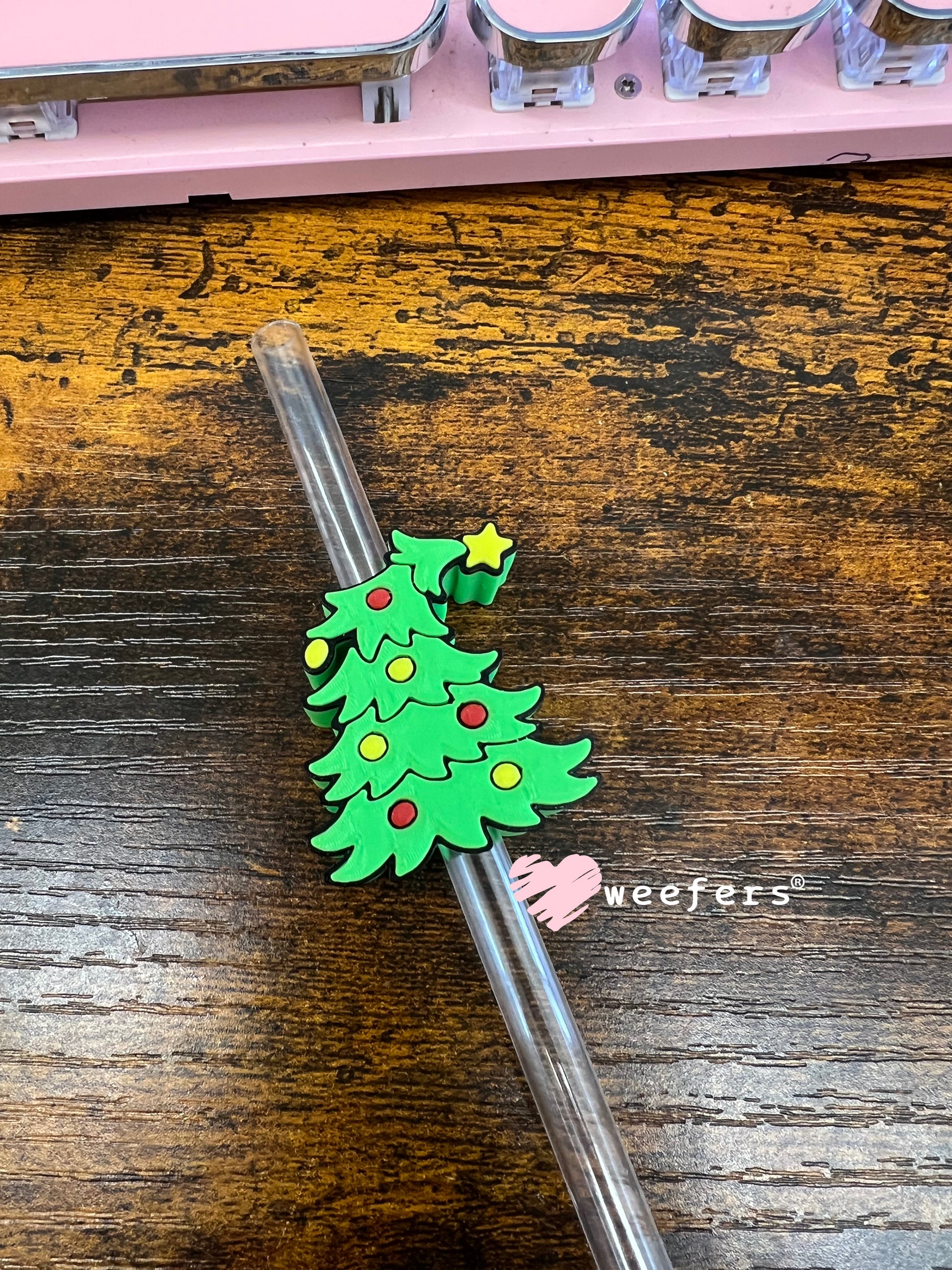 Whose Who Christmas Tree Straw Topper Buddy Weefers
