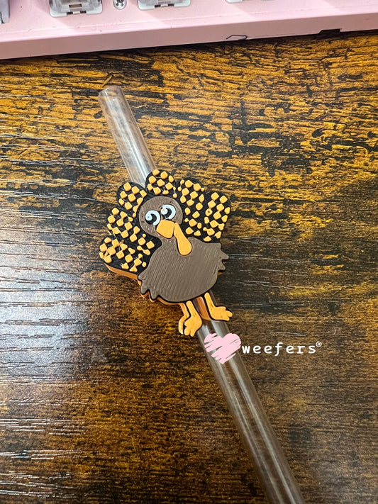 Plaid Turkey Straw Topper Buddy Weefers