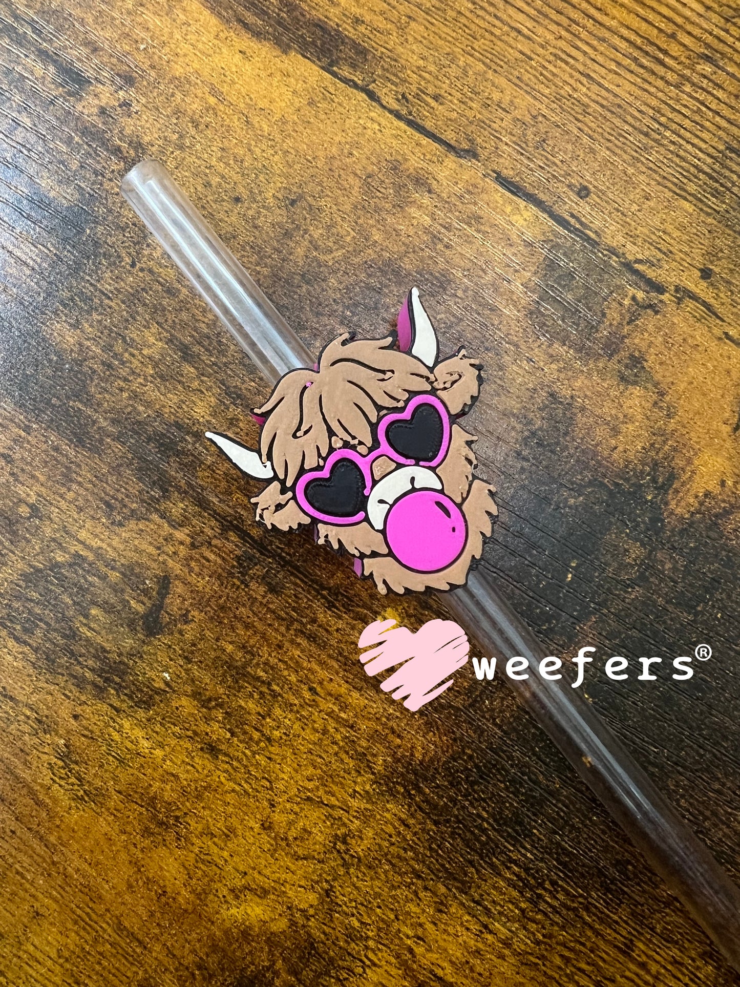 Highlander Bubblegum Straw Topper Buddy Weefers