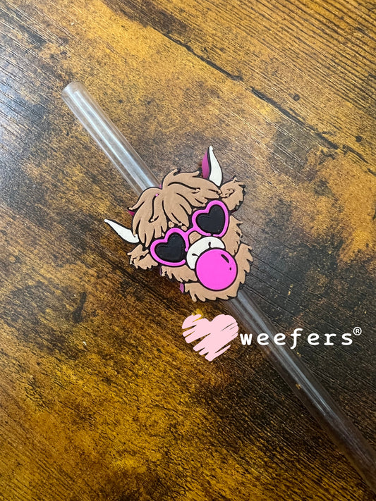 Highlander Bubblegum Straw Topper Buddy Weefers