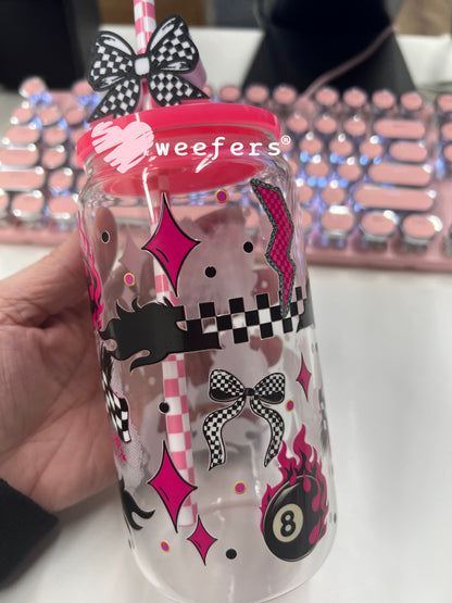 Fancy Like the Race Track on a Date Night Sidekick UV DTF Cup Wrap - Weefers Exclusive Weefers