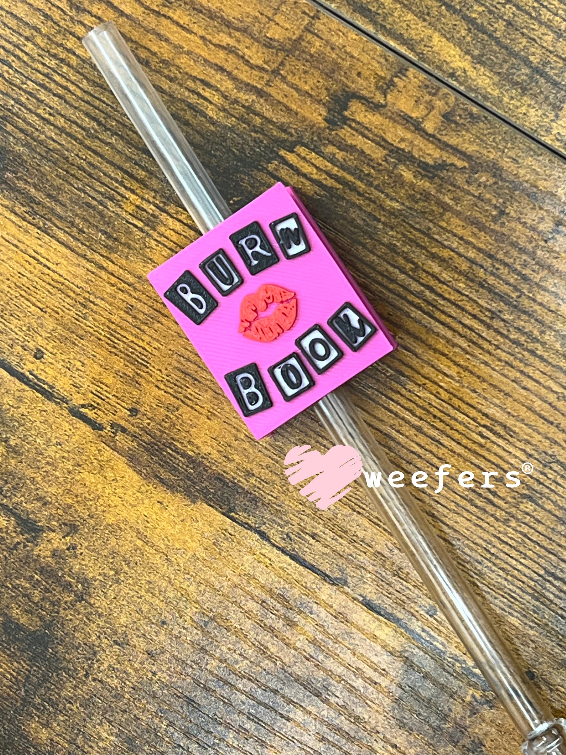 Burn Book Straw Topper Buddy Weefers