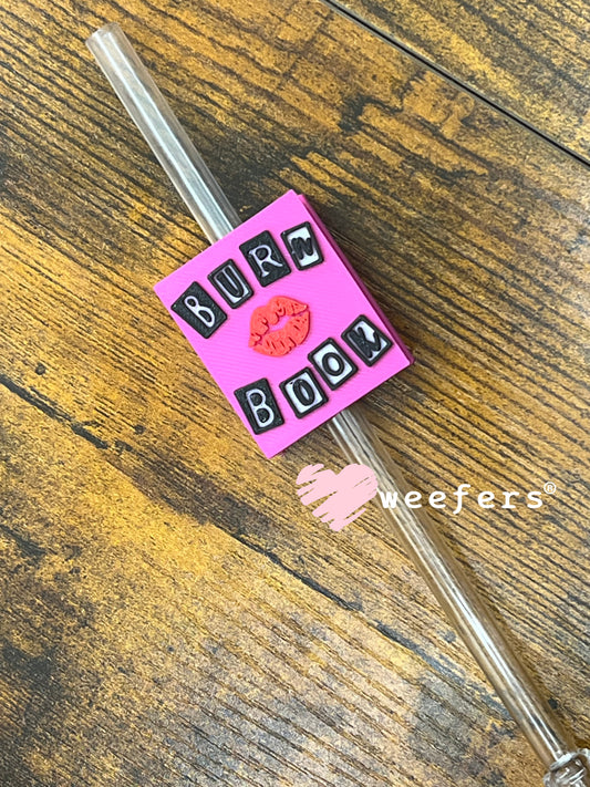 Burn Book Straw Topper Buddy Weefers