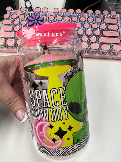 Space Cowboy UV DTF Cup Wrap - Weefers Exclusive Weefers
