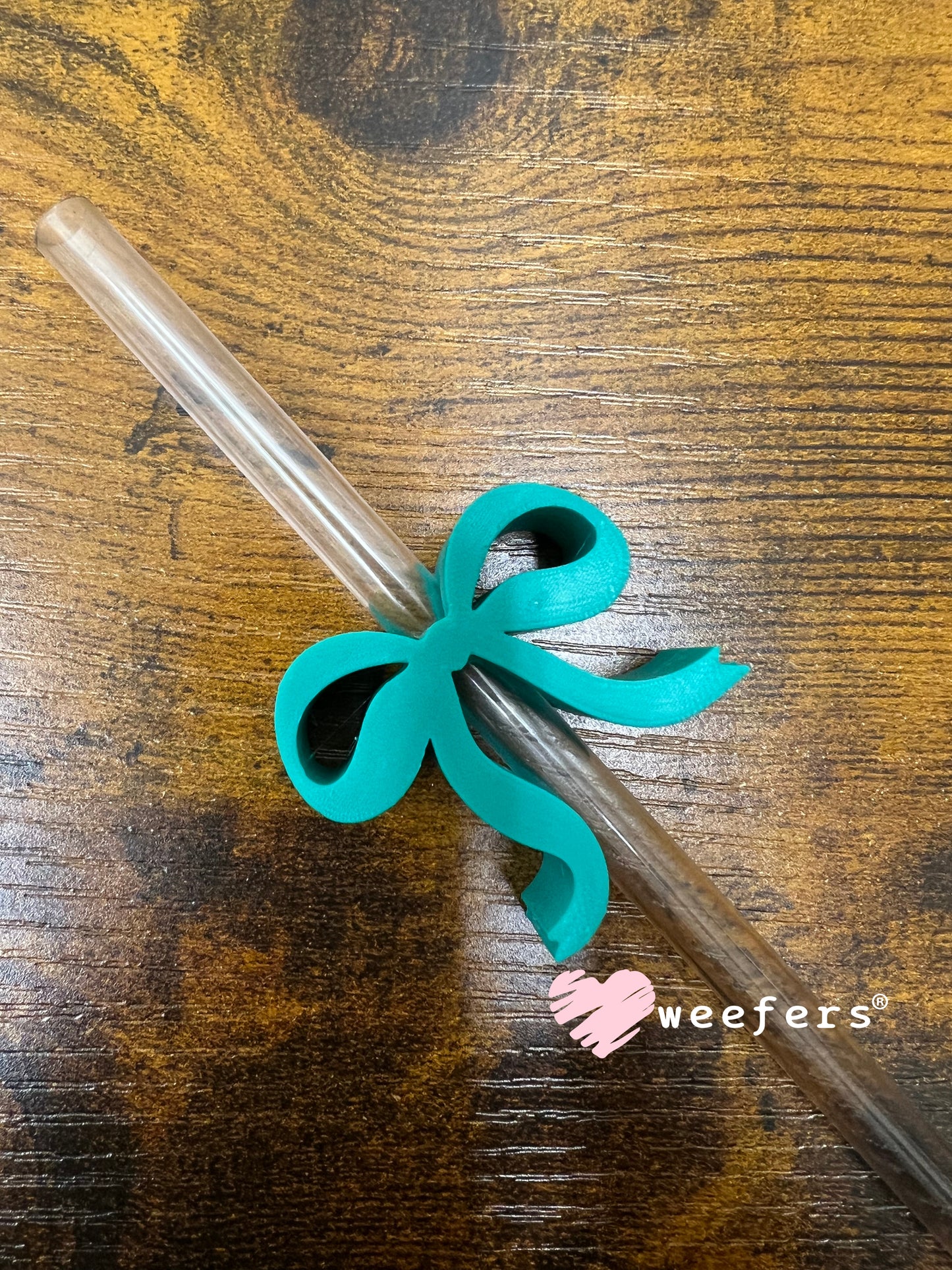 Dainty Bow Large Straw Toppers - fits 10mm Weefers