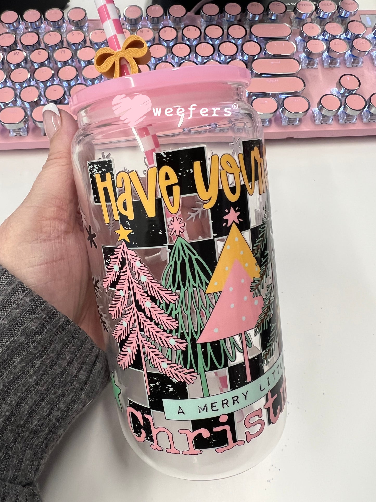 Have yourself a Merry Little Christmas UV DTF Cup Wrap - Weefers Exclusive Weefers