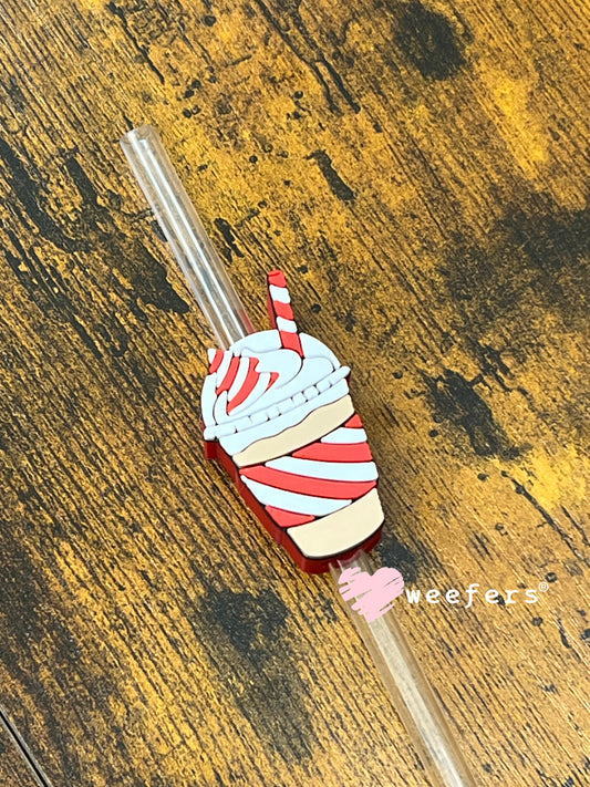 Christmas Iced Coffee Straw Topper Buddy Weefers