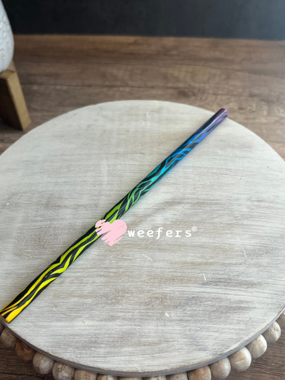 Patterned Straws Fits 16oz Can Sized Cups Multi Colored New Weefers