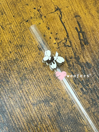 Tan and Brown Balloon Dog Straw Topper Buddy Small Weefers