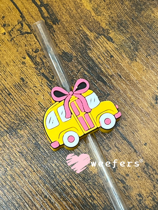 Straw Topper Buddy - Coquette School Bus Weefers