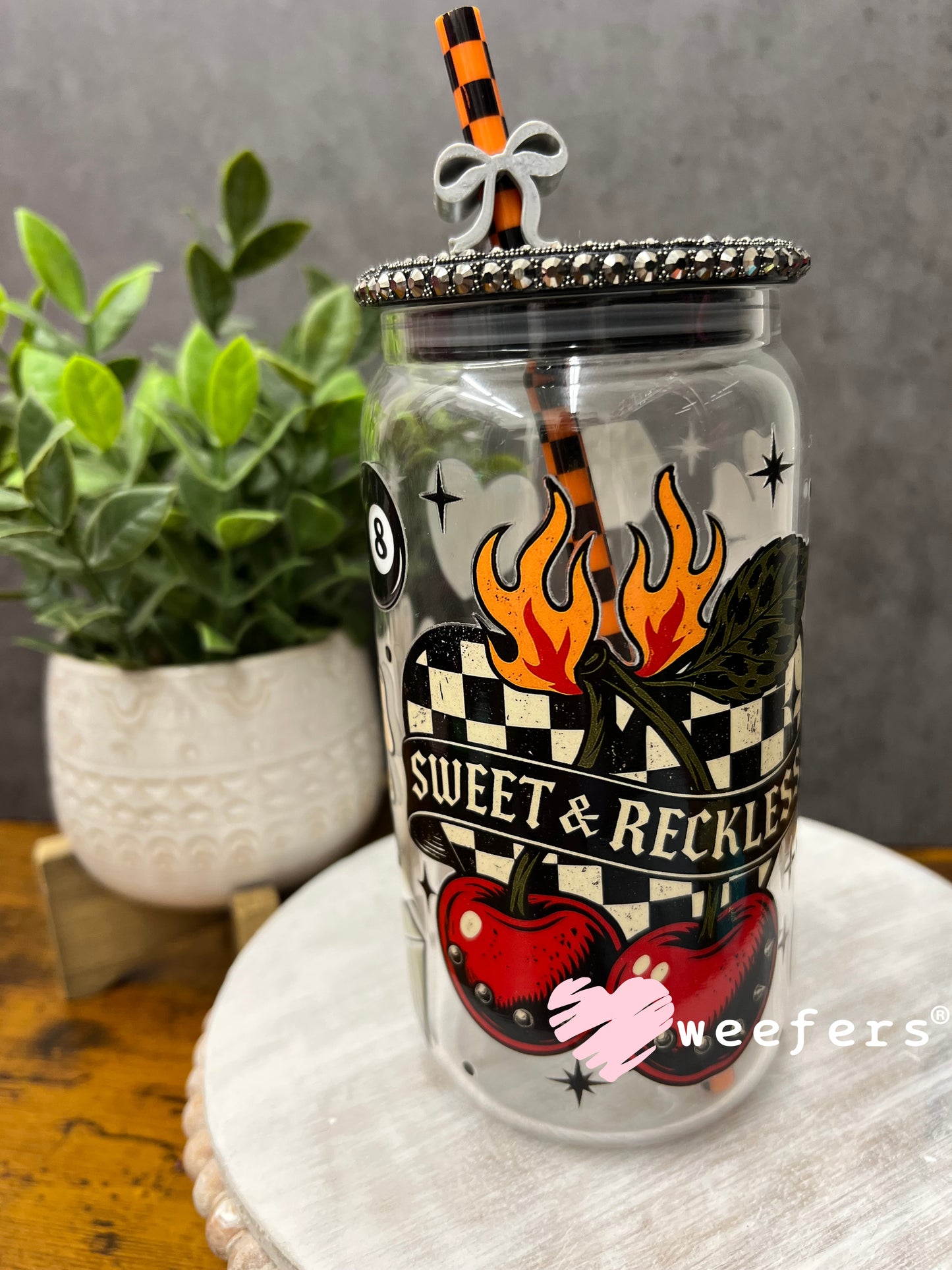 Sweet and Reckless UV DTF Cup Wrap - Weefers® Exclusive Weefers