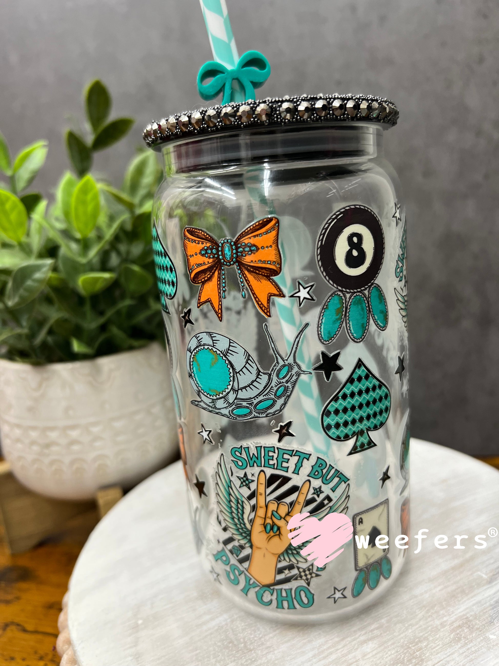Pew Pew Bless Your Heart Sugar Sidekick UV DTF Cup Wrap - Weefers Exclusive Weefers