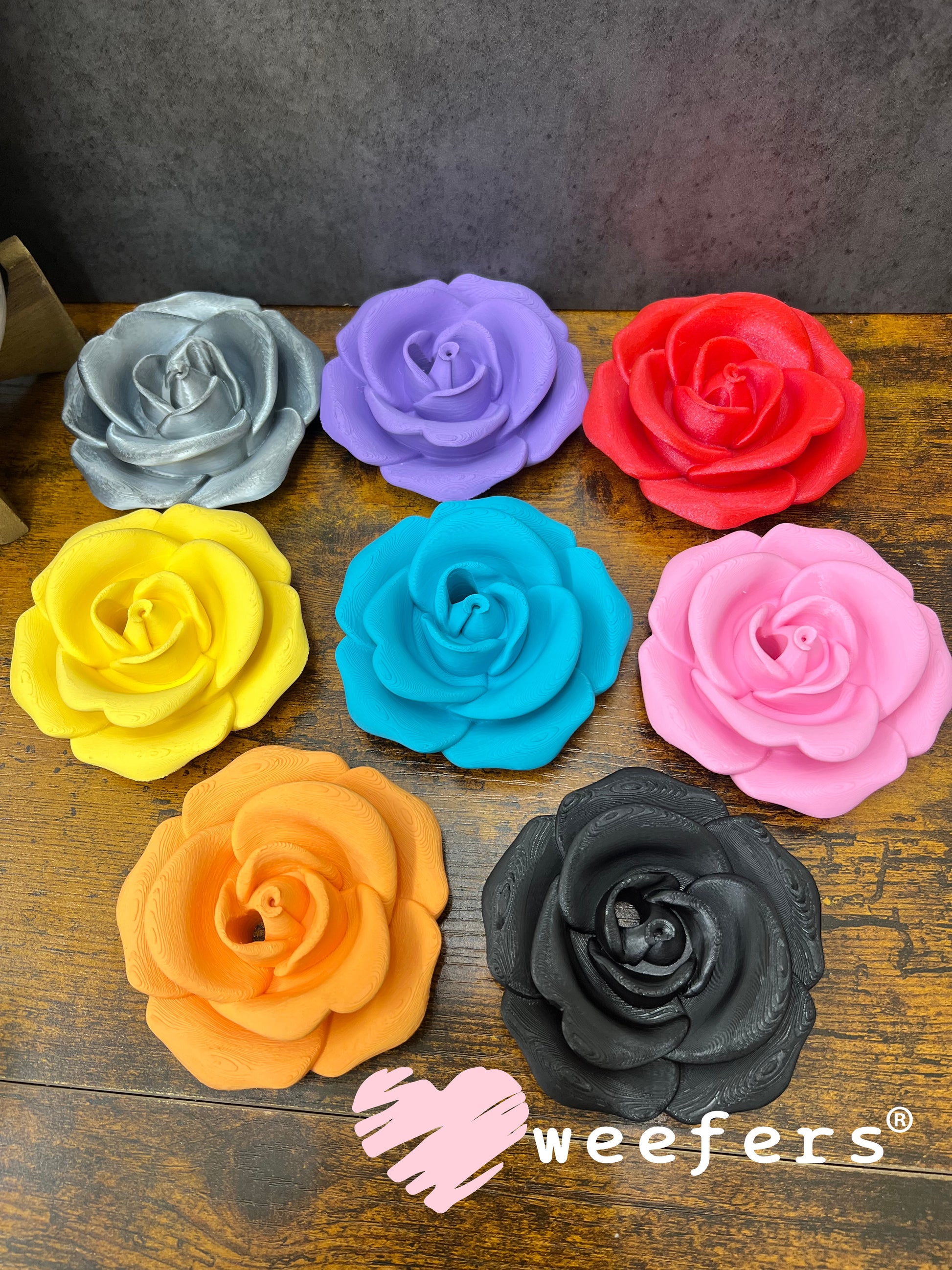 16oz Rose Lid Toppers for Tumblers | Bridesmaid & Event Drinkware Accessory Weefers