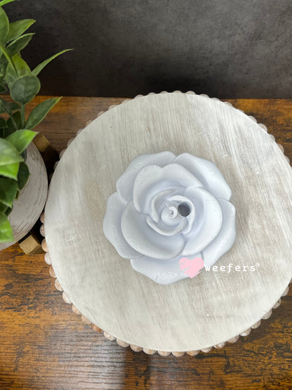 16oz Rose Lid Toppers for Tumblers | Bridesmaid & Event Drinkware Accessory White Weefers