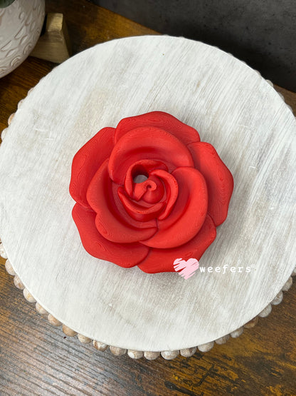 16oz Rose Lid Toppers for Tumblers | Bridesmaid & Event Drinkware Accessory Red Weefers