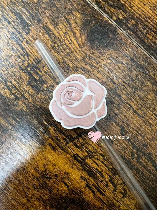 Straw Topper Buddy - Rose Gold Rose Weefers