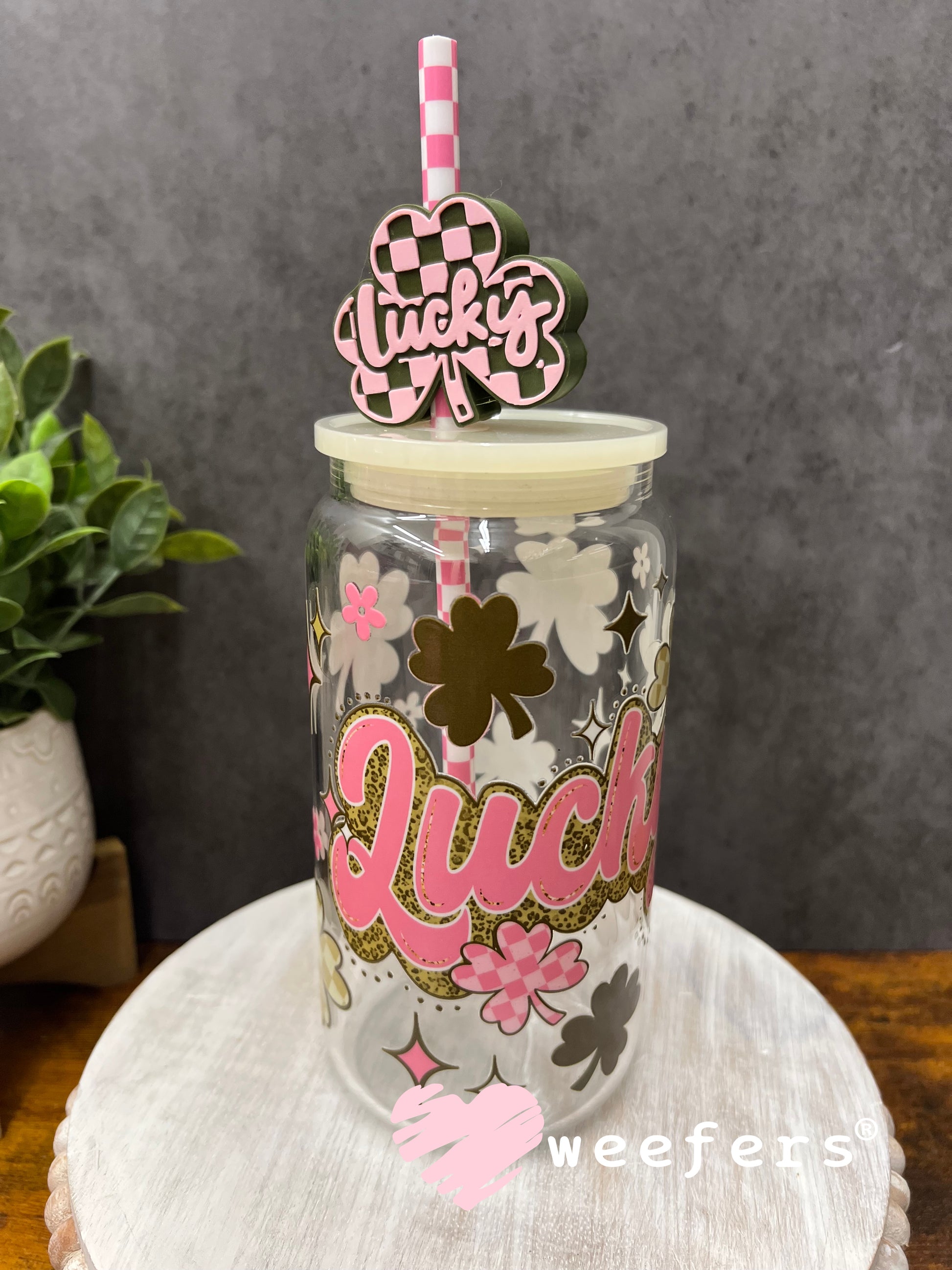 UV DTF Cup Wrap – Lucky St. Patrick's Day Weefers