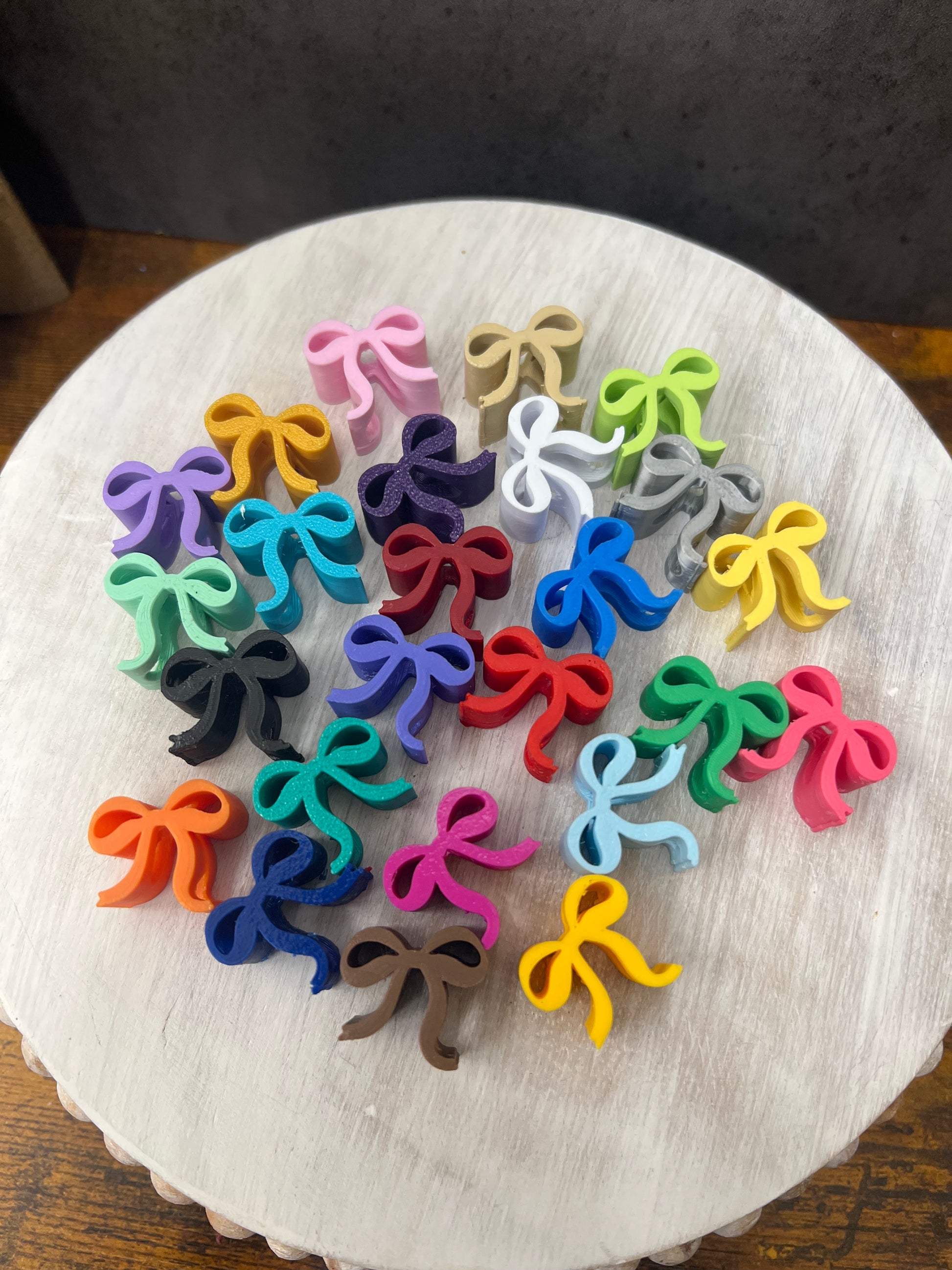 Itty Bitty Bow Straw Toppers - Pack of 5 Limited Multipack of 25 Single Bows Weefers