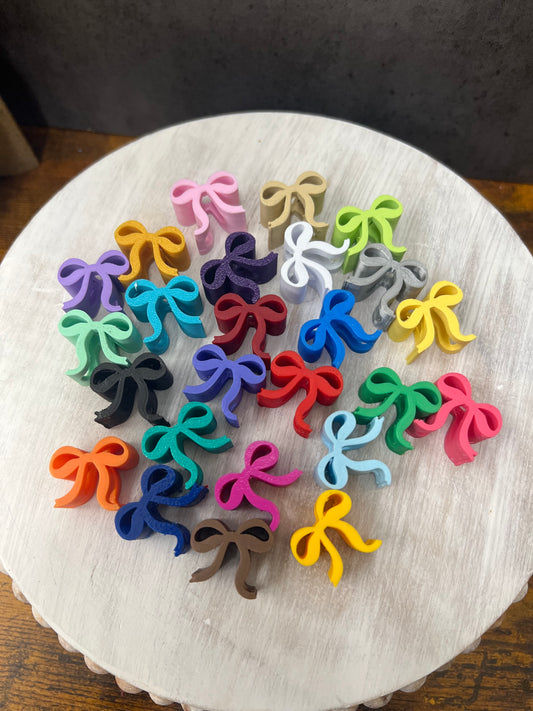 Itty Bitty Bow Straw Toppers - Pack of 5 Limited Multipack of 25 Single Bows Weefers