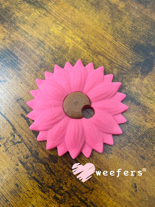 Lid Topper - Sunflower - Hot Pink (Fits 16oz Can Shaped Cups) Weefers