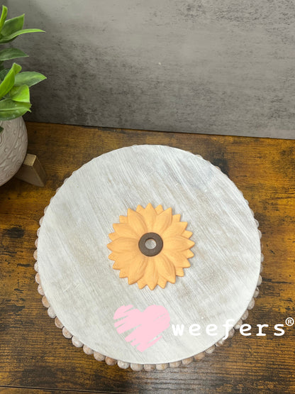 Lid Topper - Sunflower (Fits cups with a center hole) 8mm Peach Weefers
