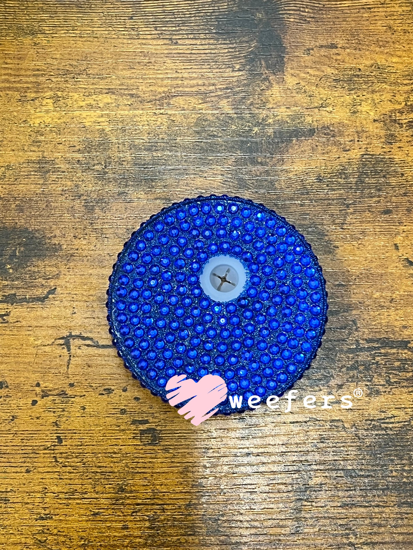 Replacement 16oz Blinged Colored Lids (Fits 16oz Can Shaped Cups) 17 - Royal Blue Weefers