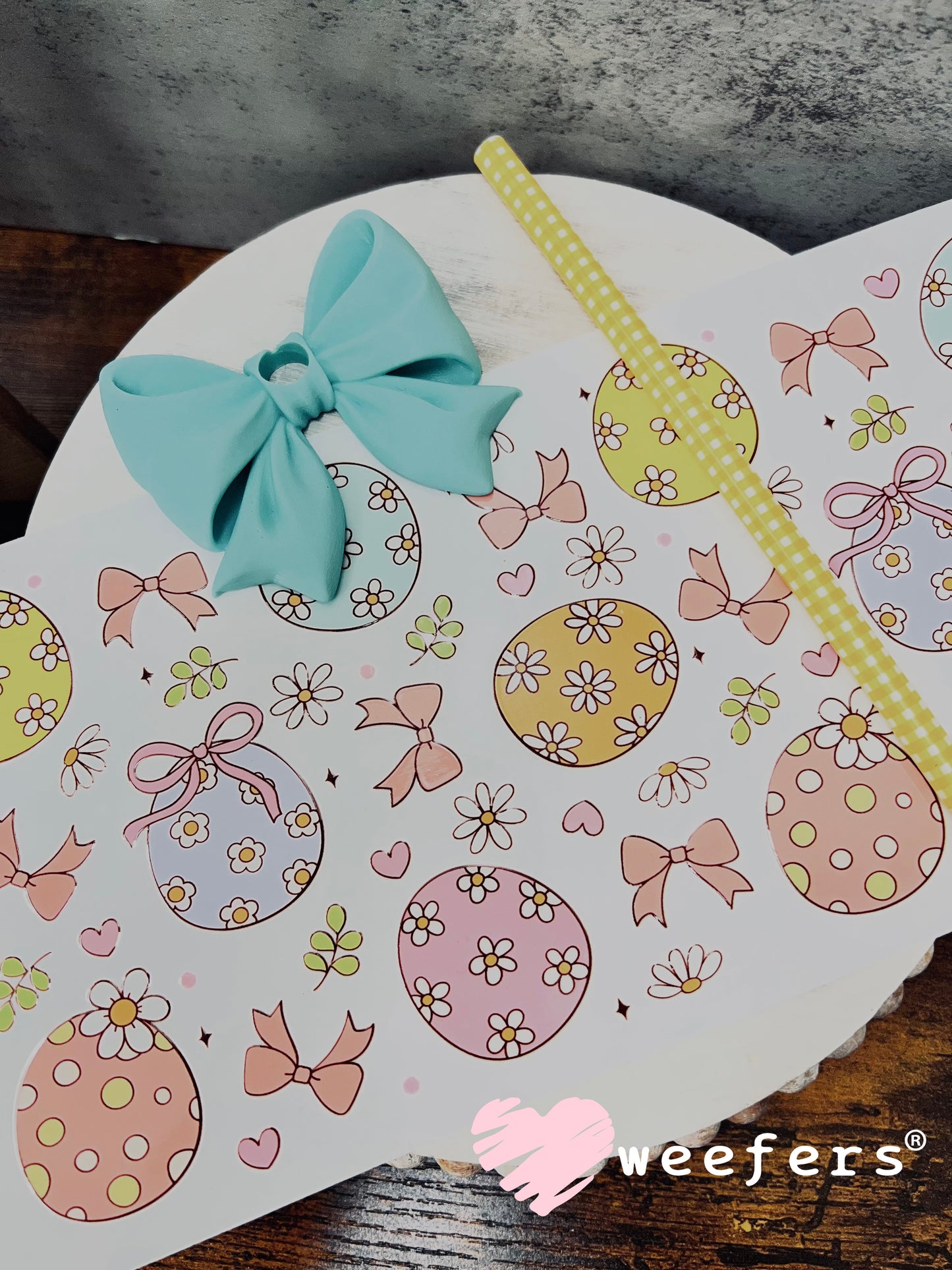 UV DTF Cup Wrap – Easter Eggs Weefers