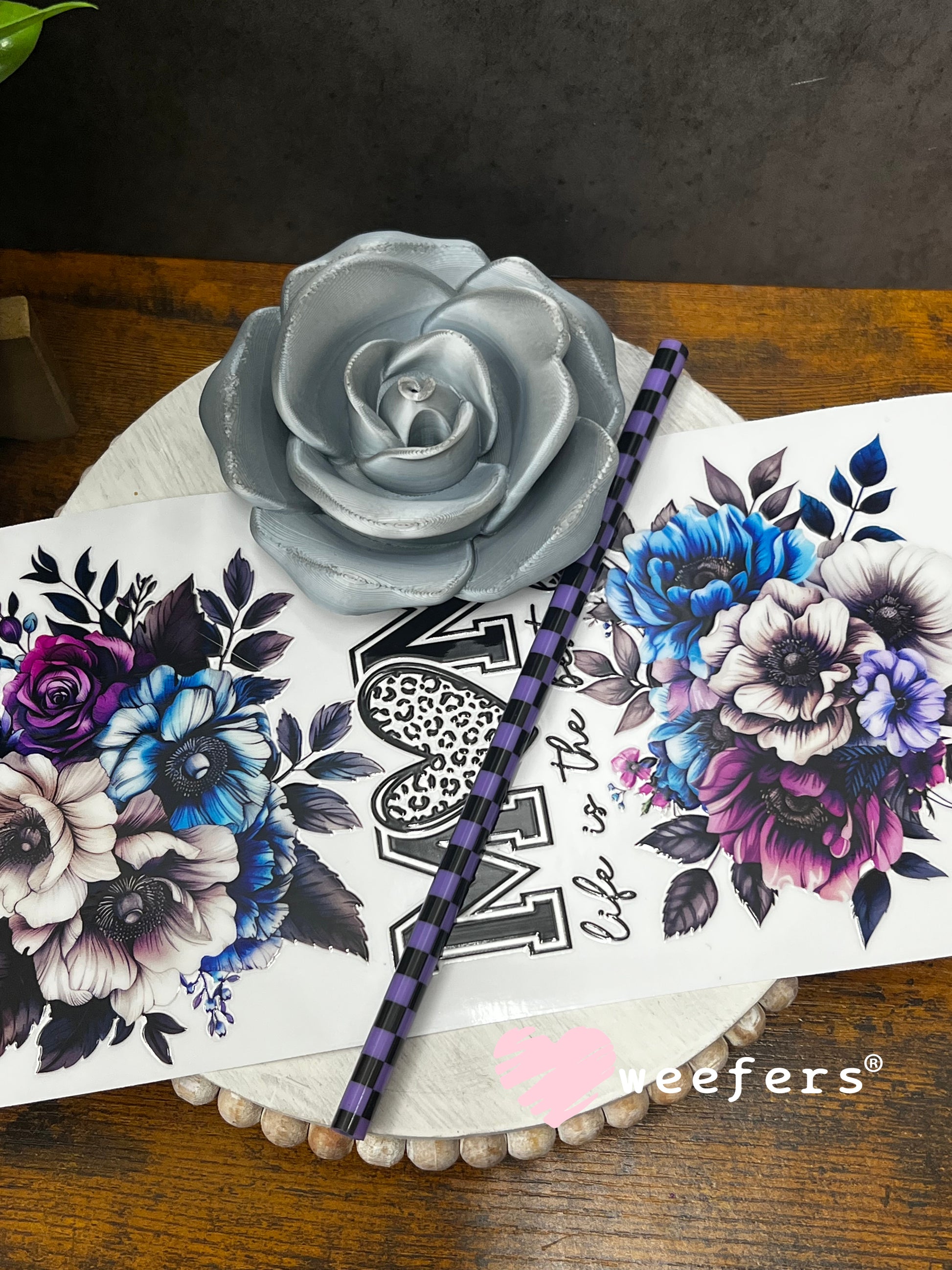 UV DTF Cup Wrap – Mom Life is the Best Life Weefers