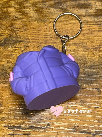 Keychain Fidget Clickers #22 - Purple Puffer Jacket Weefers