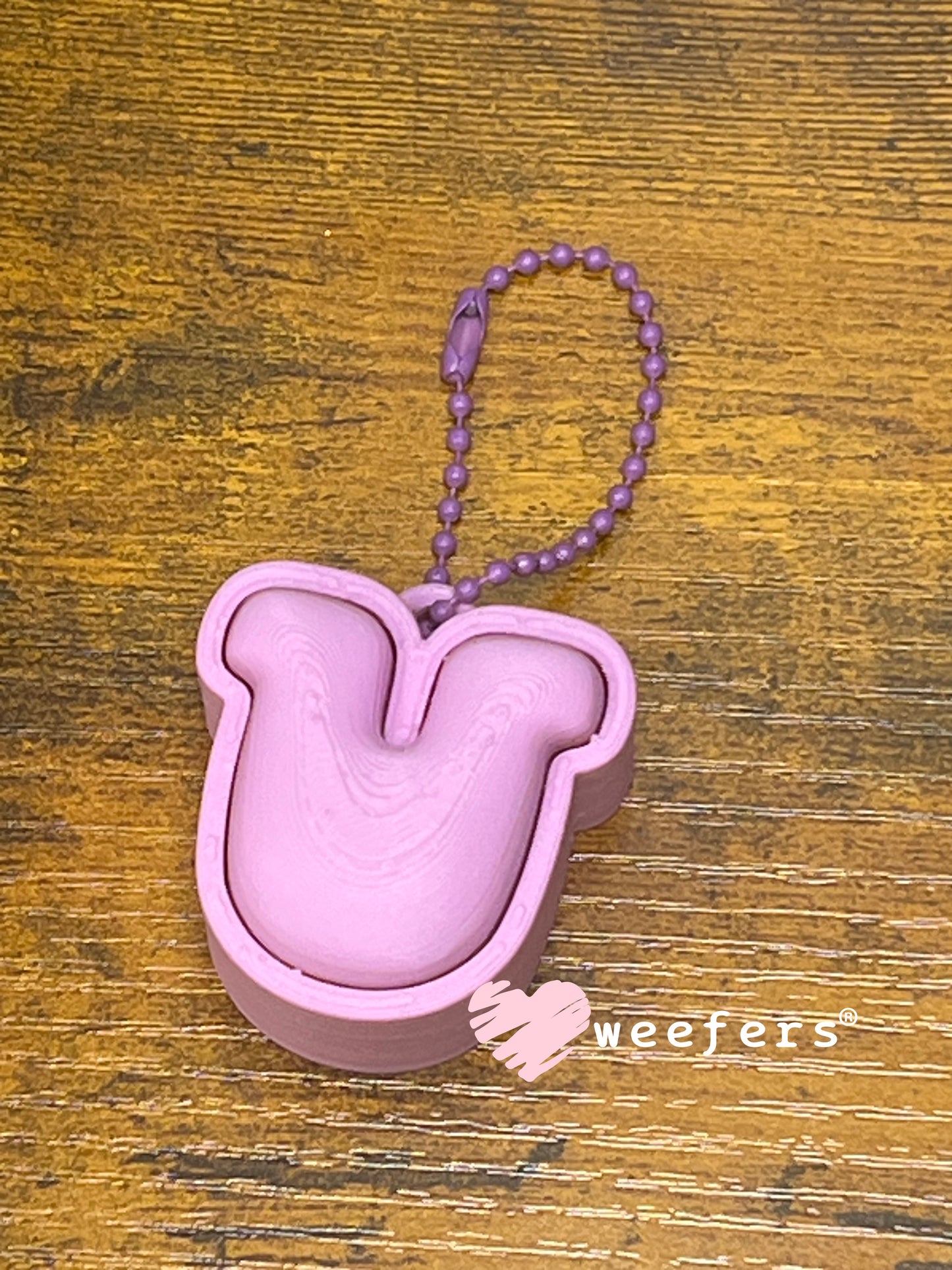 Keychain Fidget Clickers #9 - Purple Horseshoe Weefers