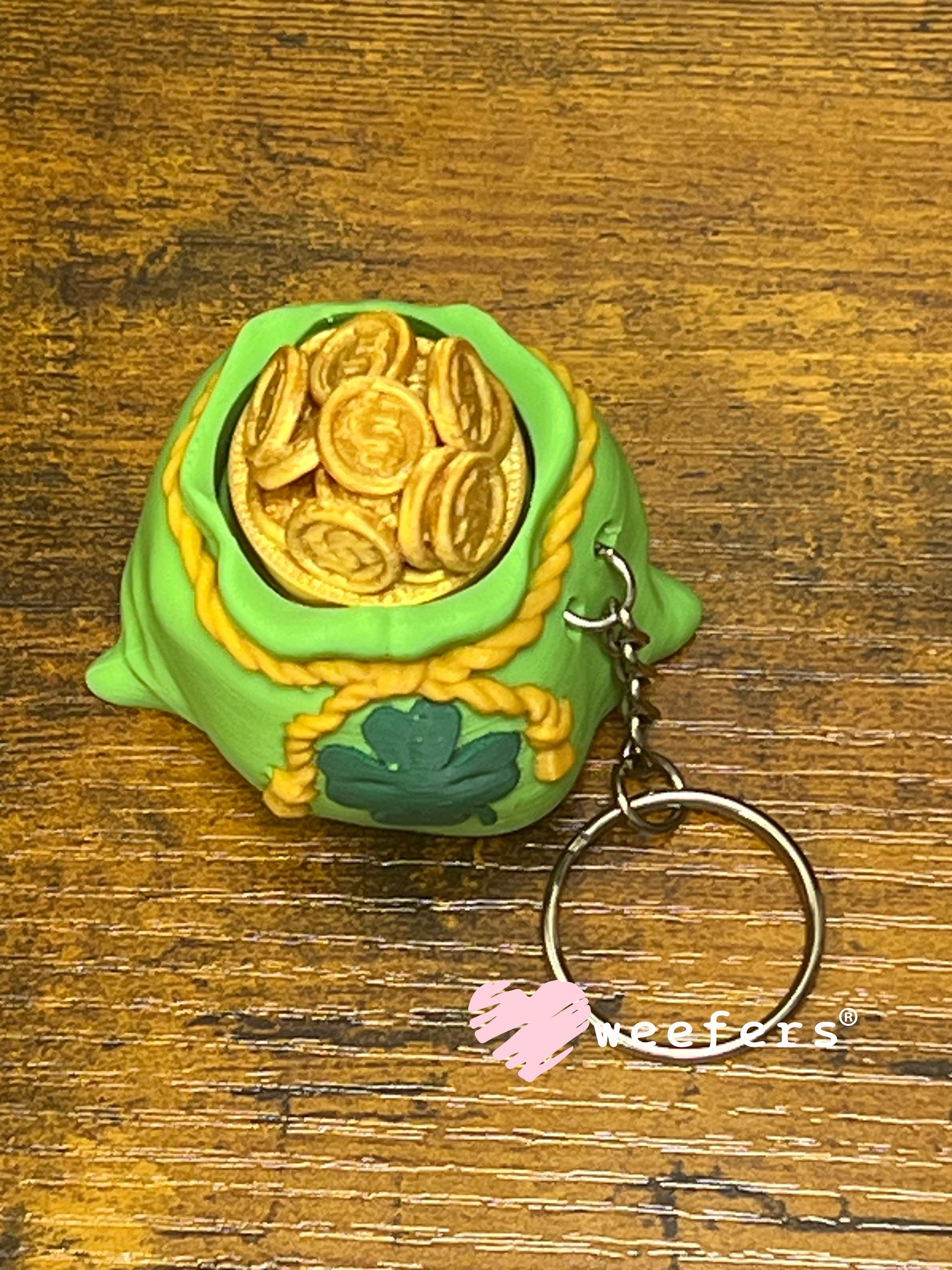 Keychain Fidget Clickers #13 - Pot of Gold Weefers
