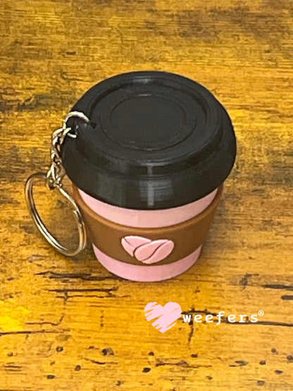 Keychain Fidget Clickers #17 - Coffee Cup Weefers