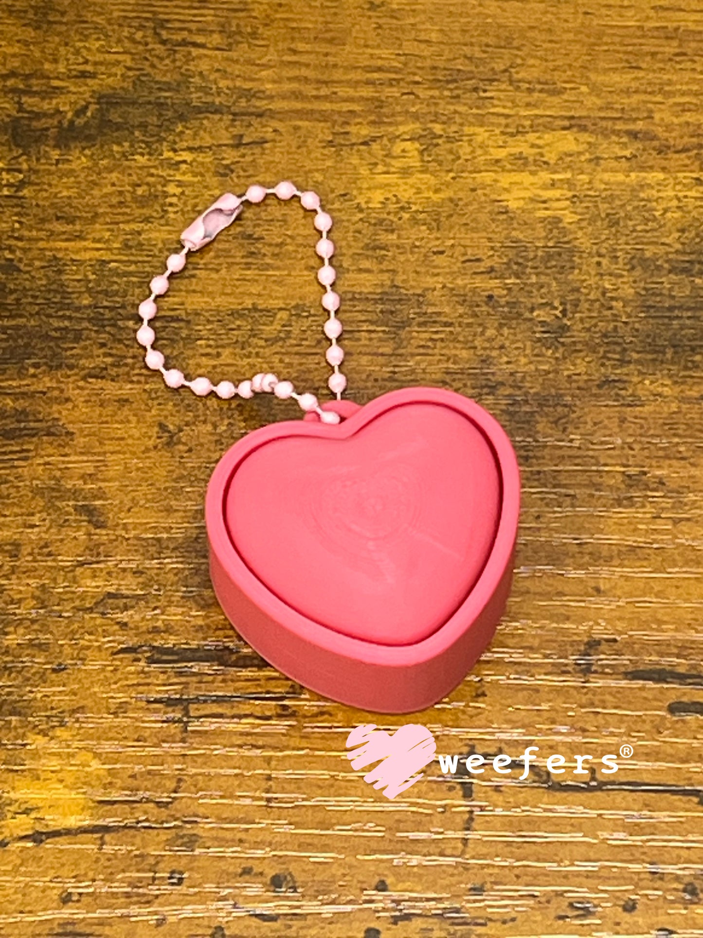 Keychain Fidget Clickers #19 - Pink Heart Weefers