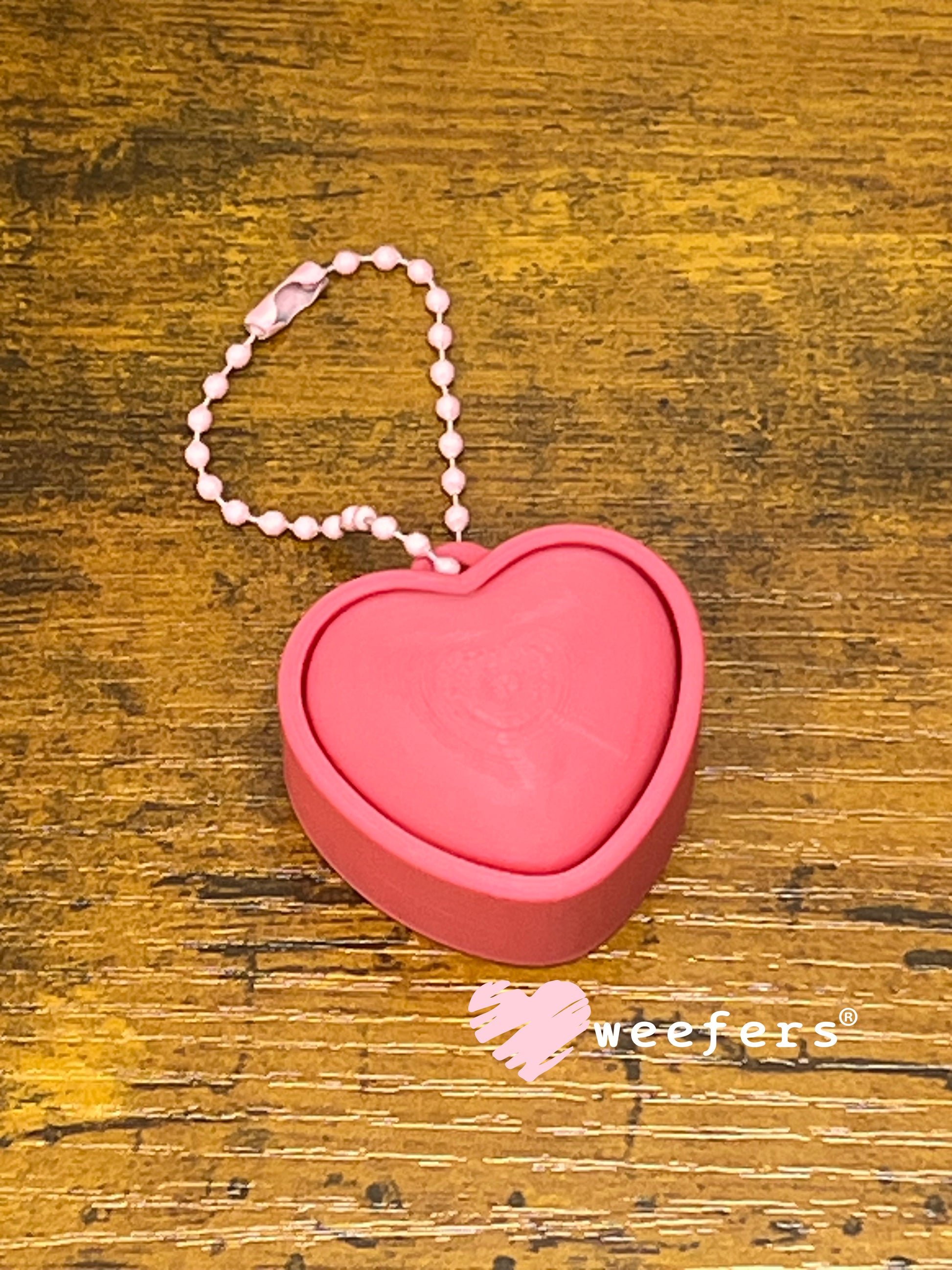 Keychain Fidget Clickers #19 - Pink Heart Weefers