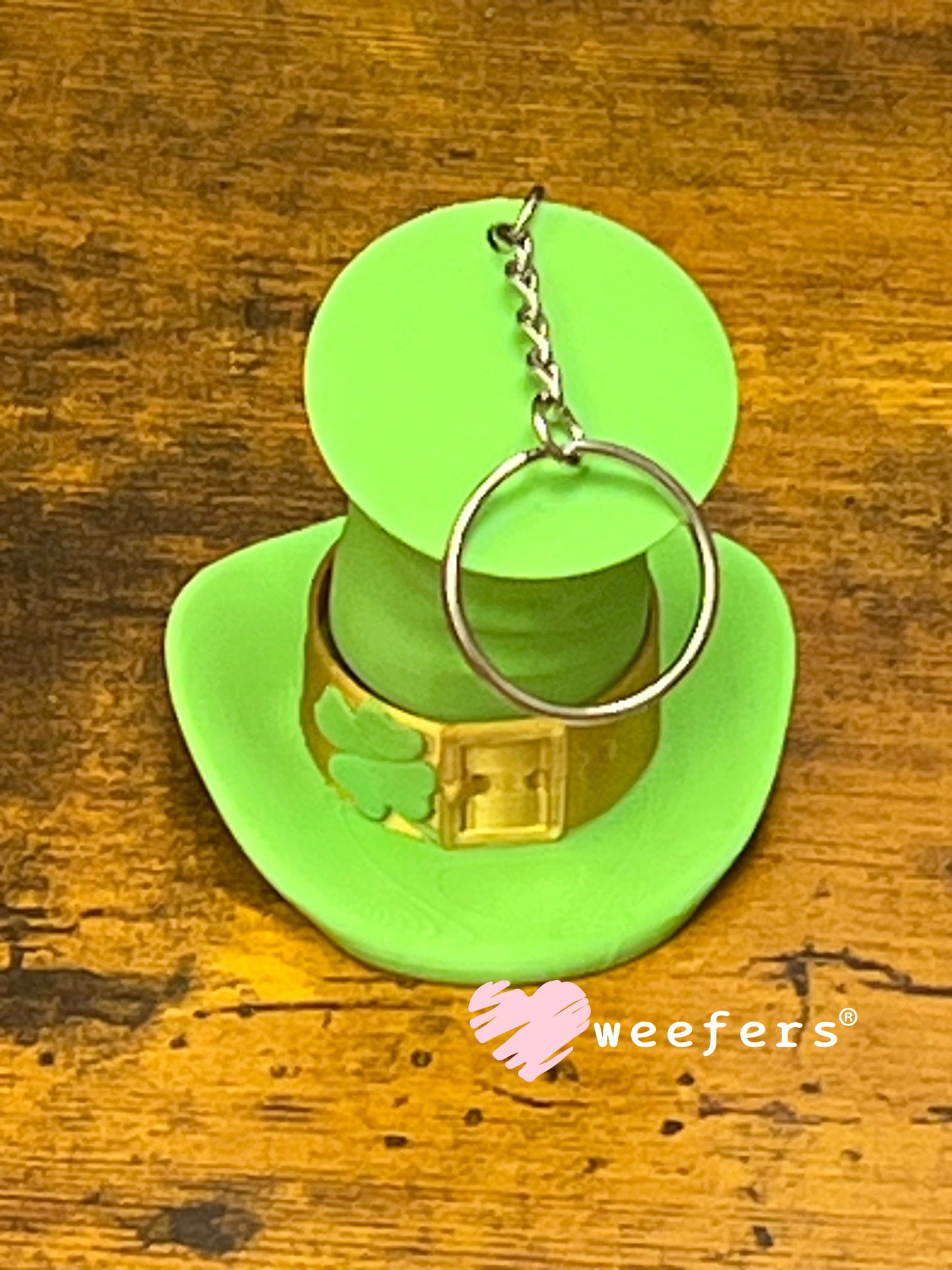 Keychain Fidget Clickers #23 - Lucky Charm Hat Weefers