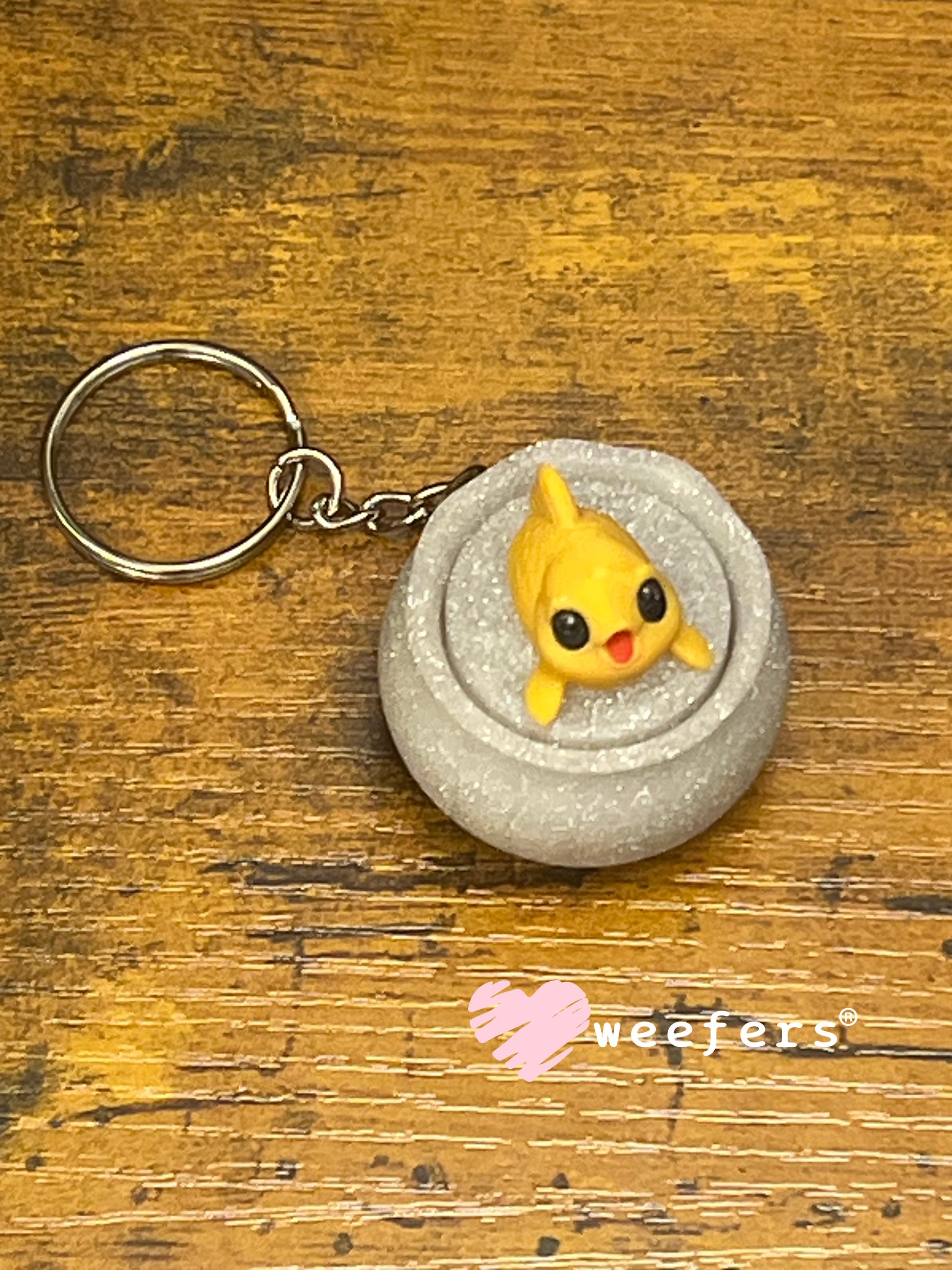 Keychain Fidget Clickers #24 - Goldfish Fish Bowl Weefers