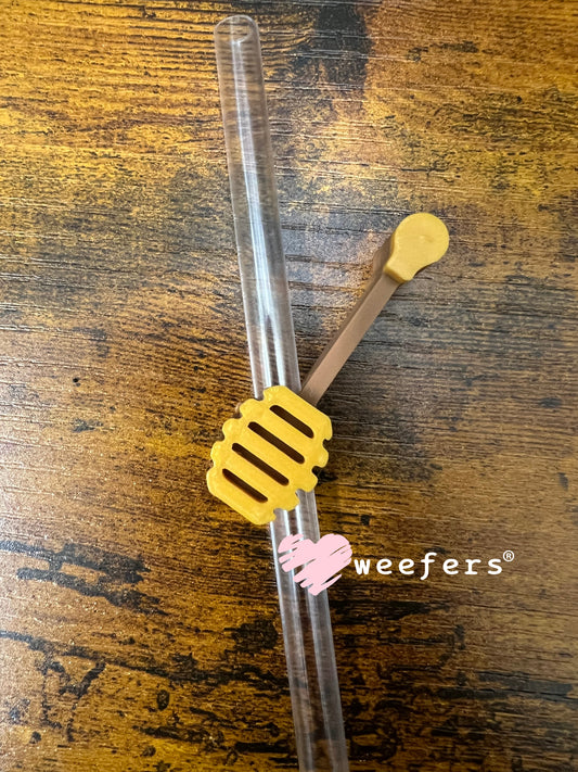 Straw Topper Buddy - Honey Dipper (Fits both 8mm and 10mm straws) Weefers