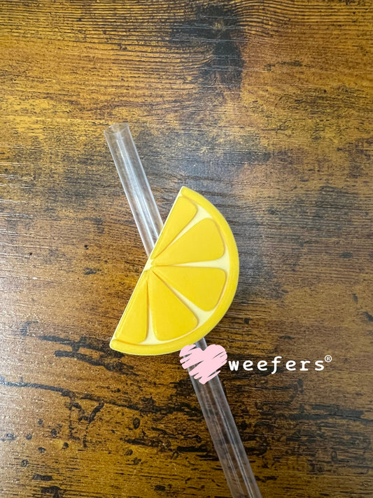 Straw Topper Buddy - Lemon Slice (Fits both 8mm and 10mm straws) Weefers