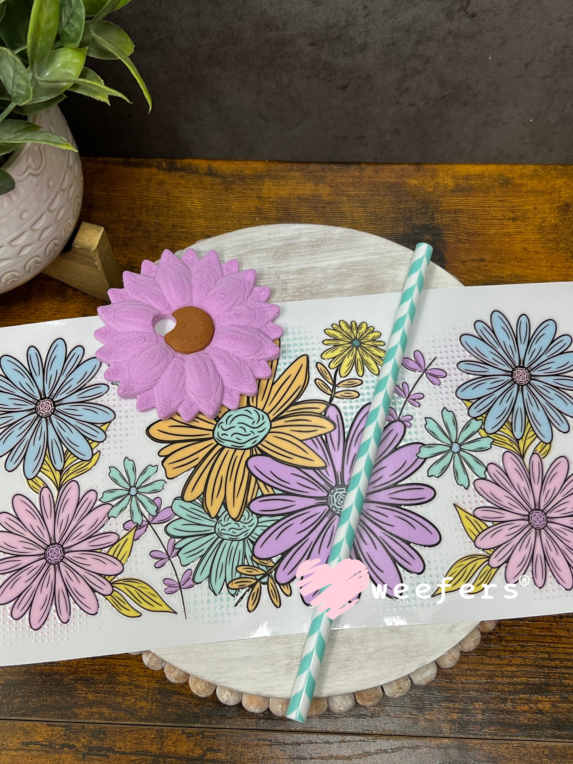 UV DTF Cup Wrap – Spring Flowers Weefers