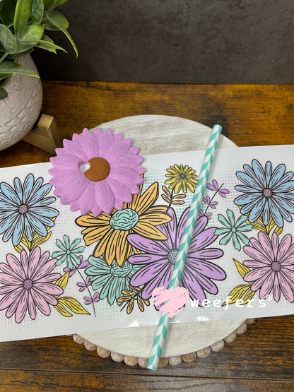 UV DTF Cup Wrap – Spring Flowers Weefers