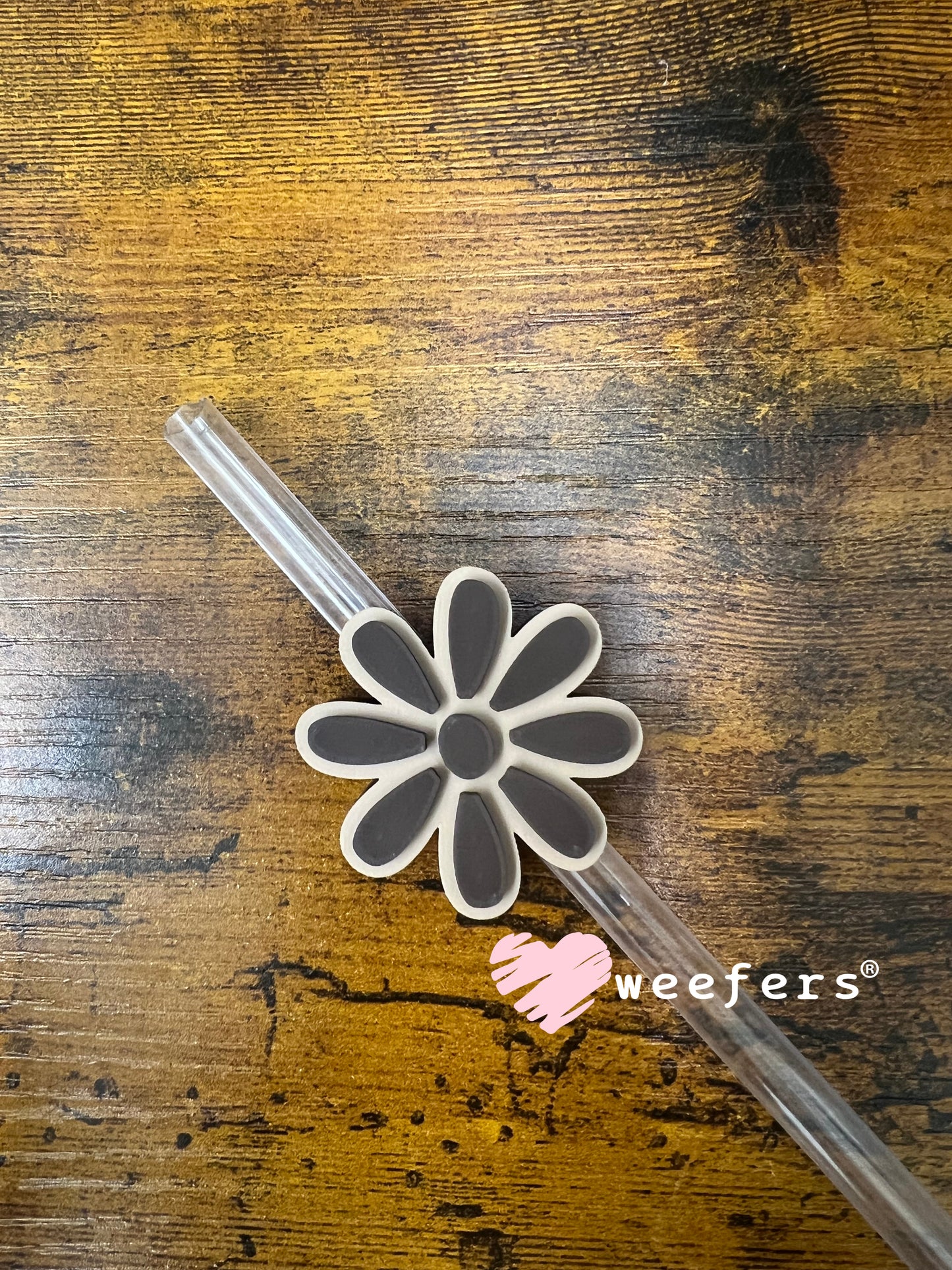Daisy Straw Topper Buddy Brown and Tan - Large Weefers