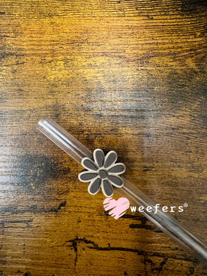 Daisy Straw Topper Buddy Brown and Tan - Small Weefers