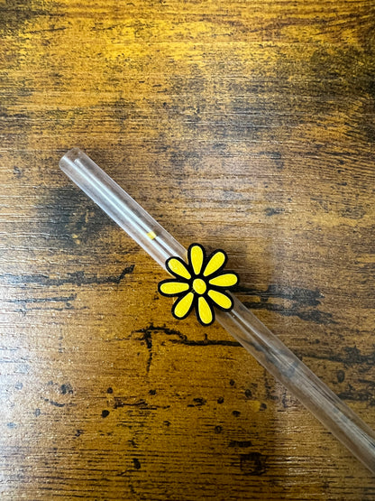 Daisy Straw Topper Buddy Yellow and Black - Small Weefers