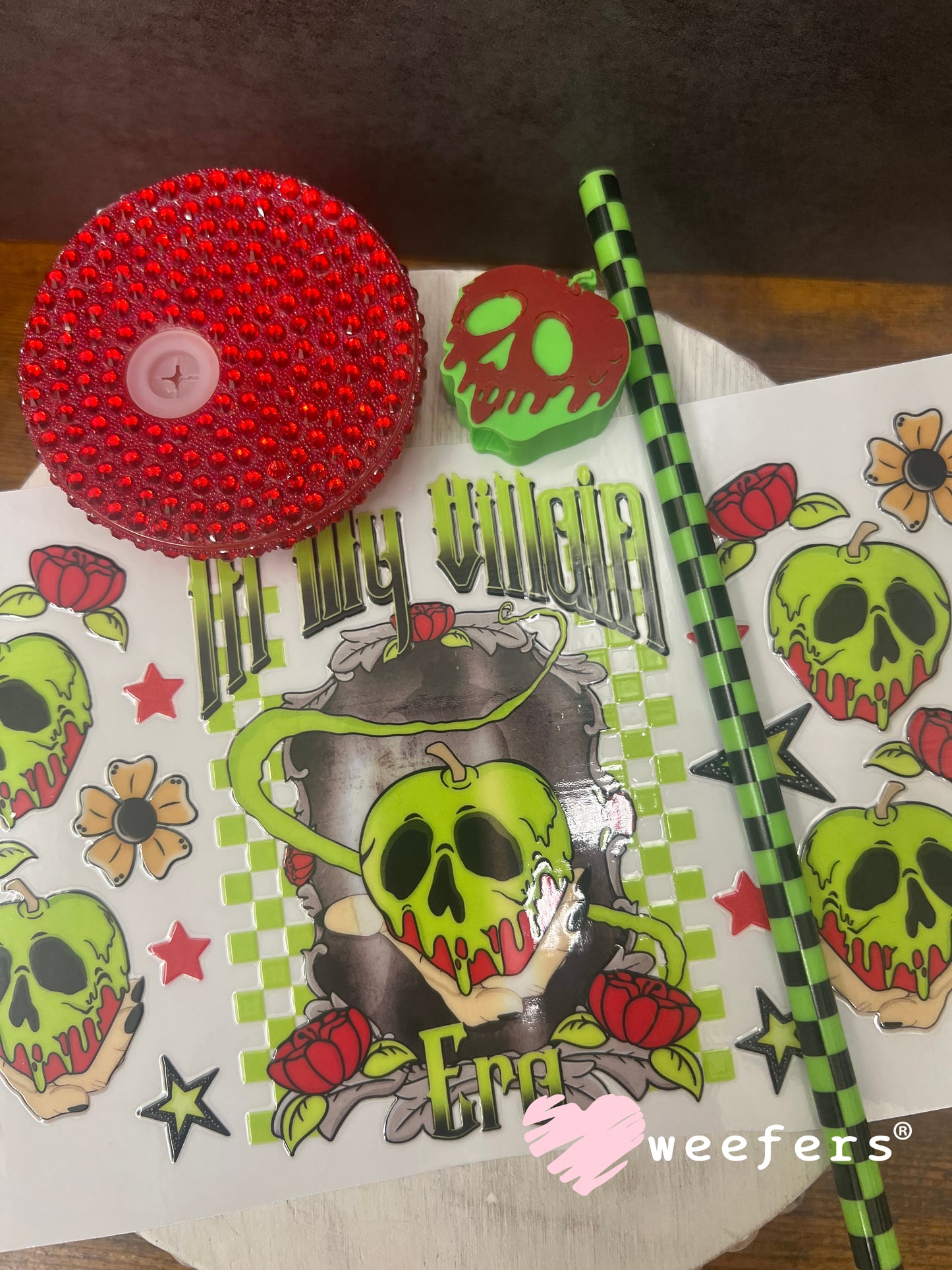 In My Villain Era Poison Apple UV DTF Cup Wrap - Weefers Exclusive Weefers