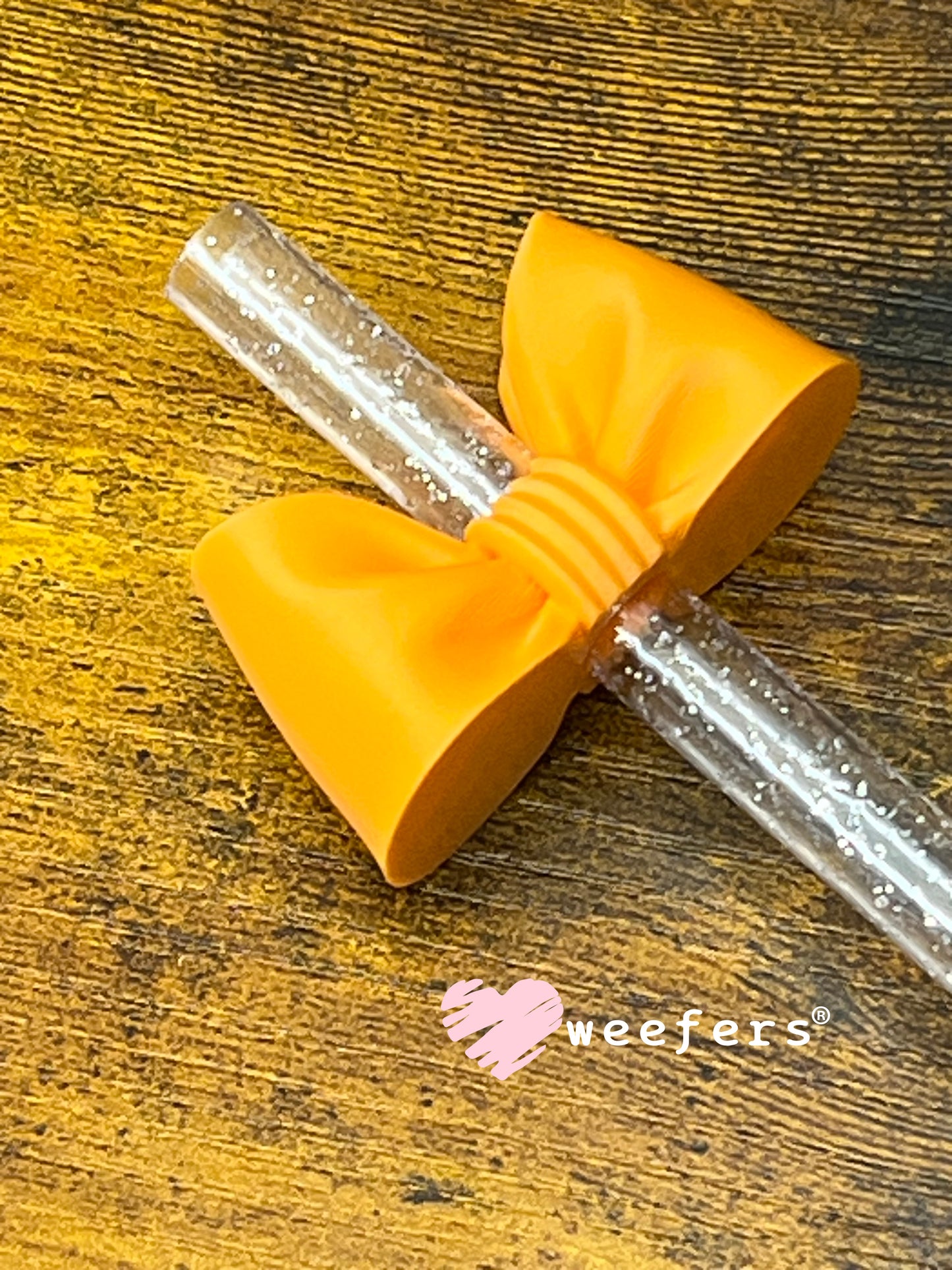 Oversized Coquette Bow Lid Toppers for Tumblers | Bridesmaid (Fits Both 8mm and 10mm straws) Sunflower Yellow Weefers