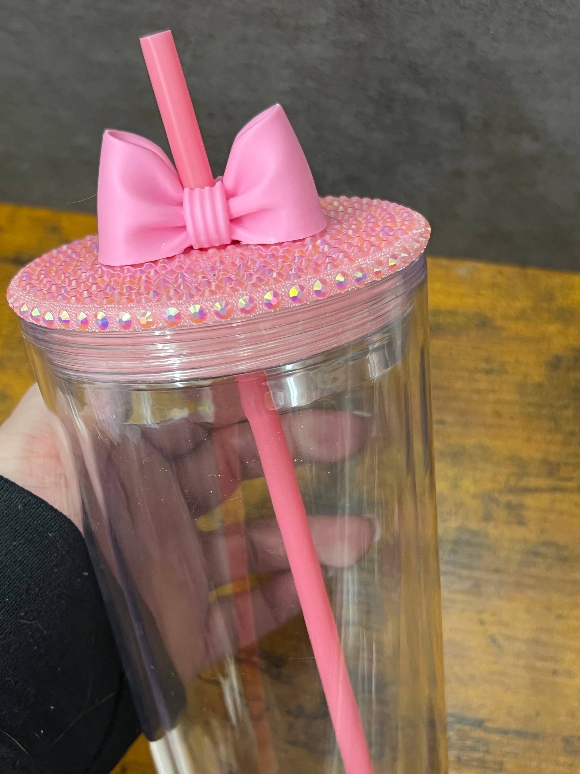 Oversized Coquette Bow Lid Toppers for Tumblers | Bridesmaid (Fits Both 8mm and 10mm straws) Weefers