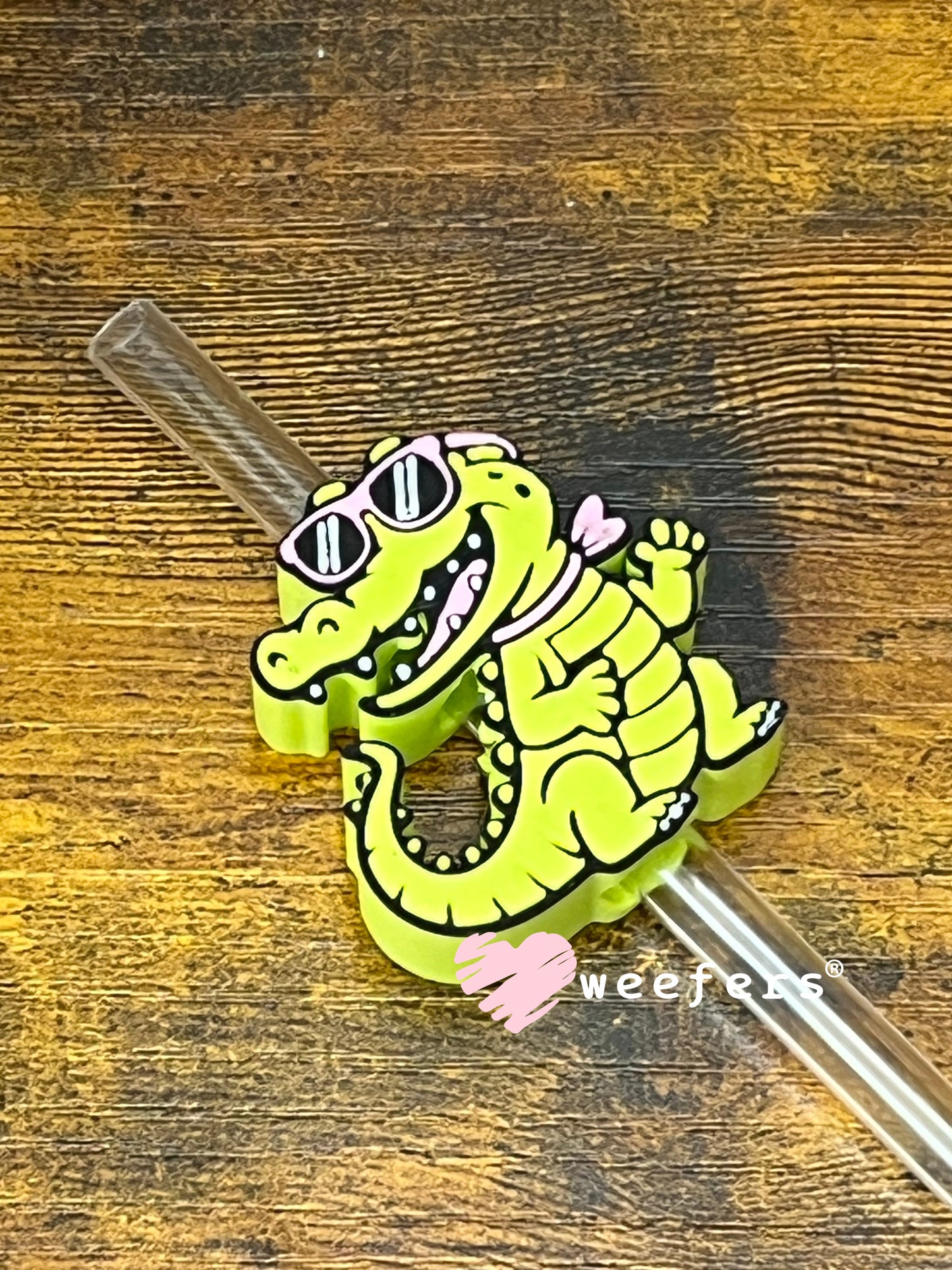 Straw Topper Buddy - Later Gator (Fits both 8mm and 10mm straws) Weefers