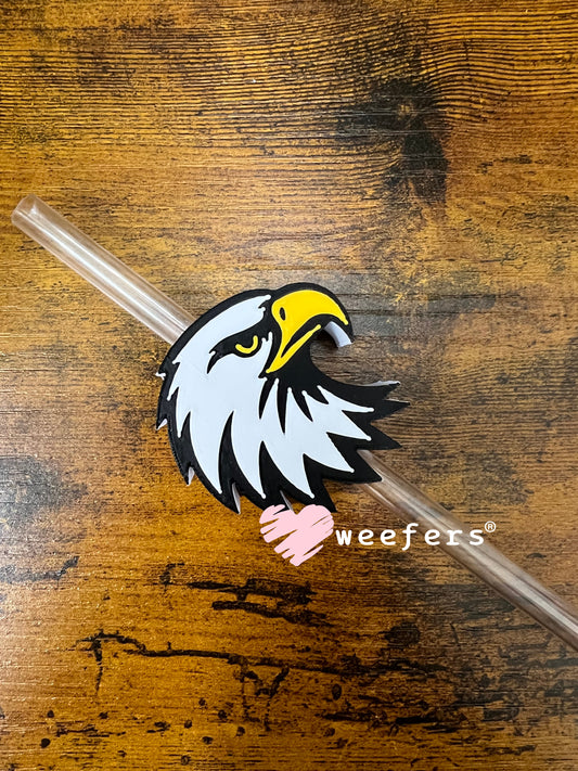 Straw Topper Buddy - Eagle Head - Fits 8mm Straws only Weefers