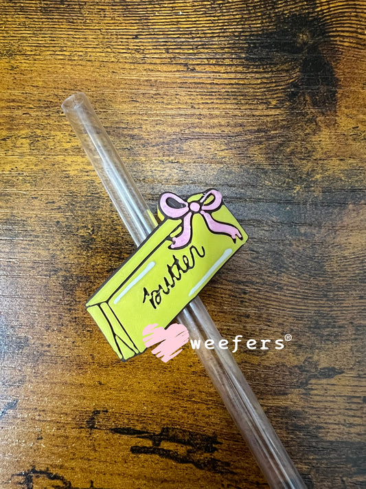 Straw Topper Buddy - Coquette Butter (Fits both 8mm and 10mm straws) Weefers